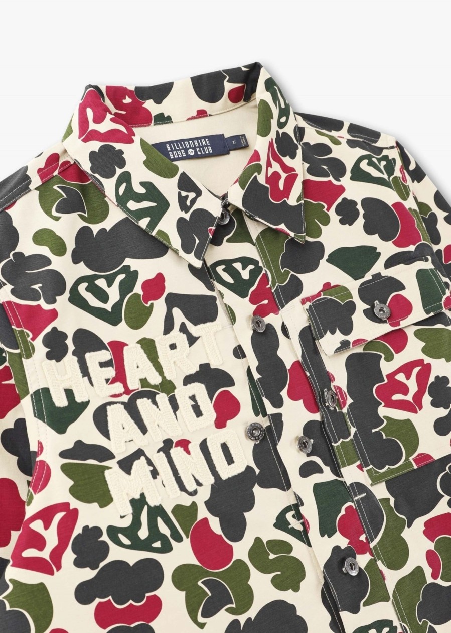 Mens BILLIONAIRE BOYS CLUB Shirts | Mens Duck Camo Overshirt In Multi Camo