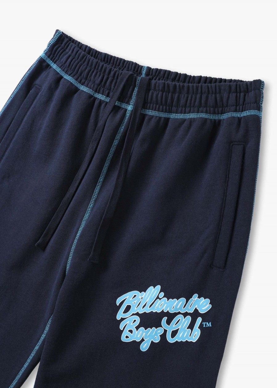 Mens BILLIONAIRE BOYS CLUB Trousers | Mens Script Logo Sweatpants In Navy