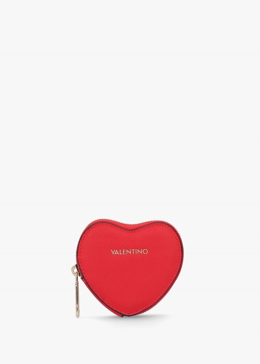 Womens VALENTINO Wallets & Cardholders | Womens Catalunya Heart Coin Purse In Rosso Red