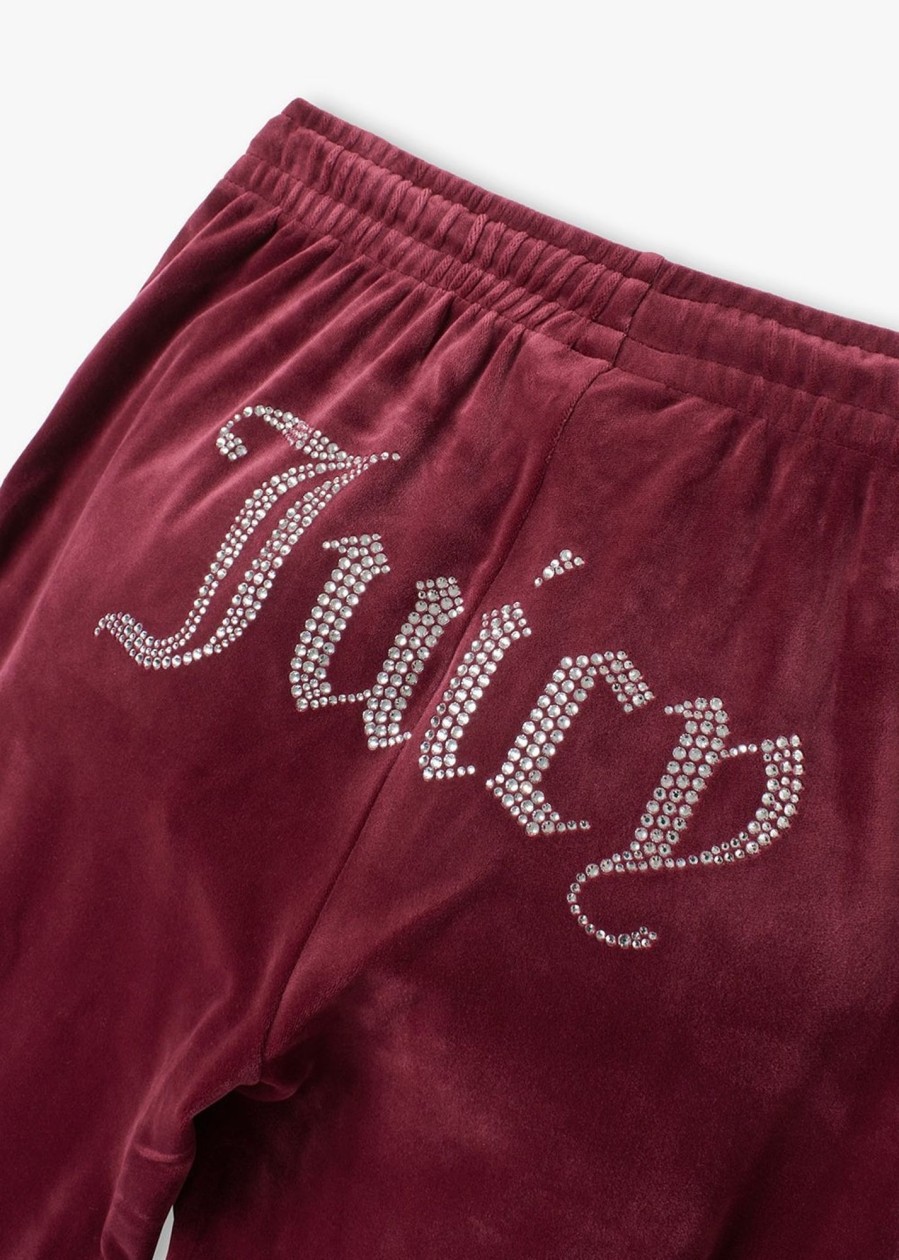 Womens JUICY COUTURE Trousers | Tina Track Pants With Diamonte In Tawny Port