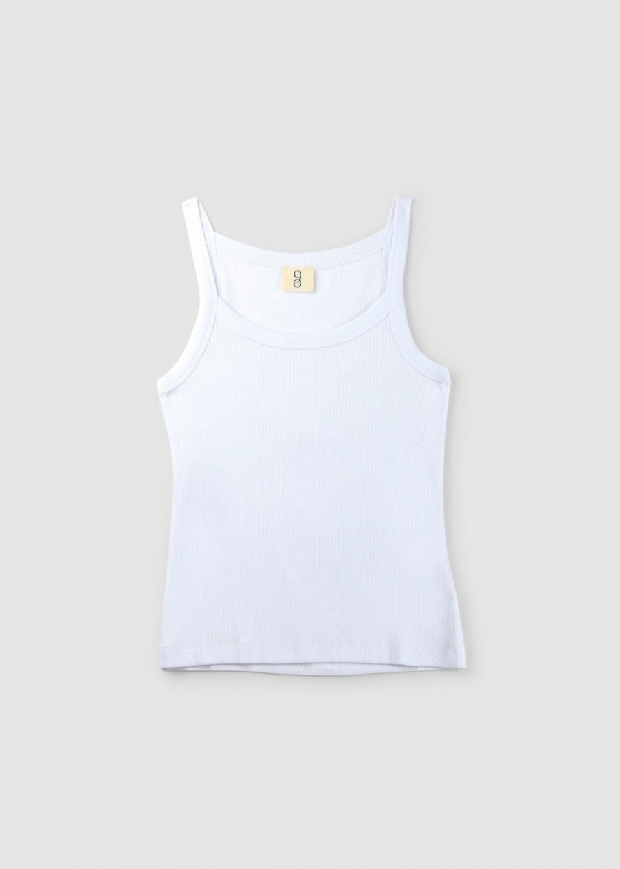 Womens NINETY PERCENT Tops | Np Ava Rib Stretch Organic Cotton Cami Top