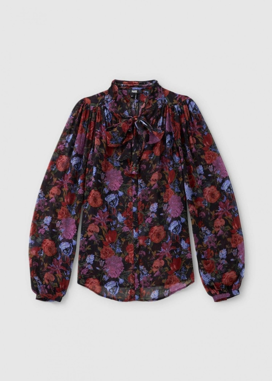 Womens PAIGE Tops | Pa Elynne Silk Blouse