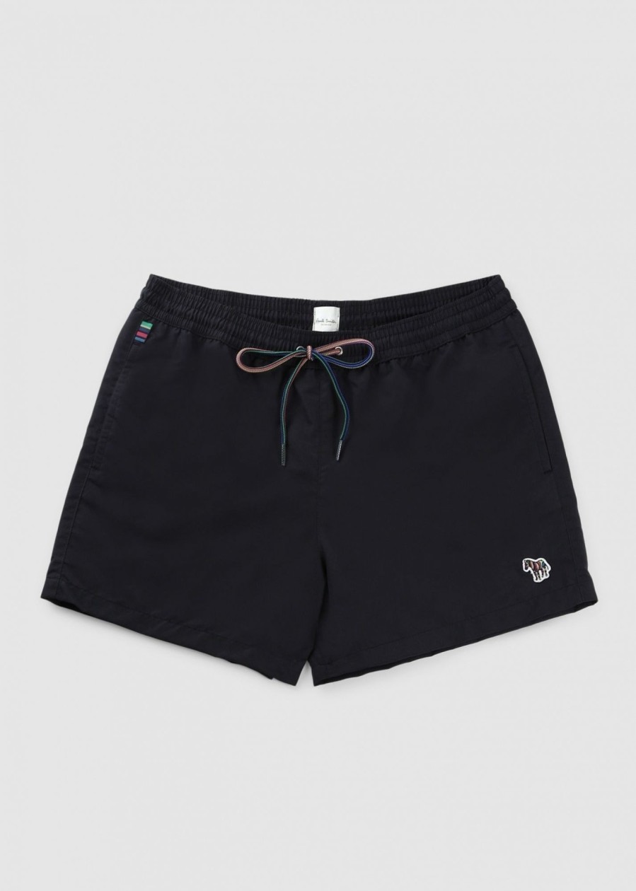 Mens PAUL SMITH Swimwear | Mens Ps Zebra Swim Short In Black