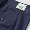 Womens LACOSTE Trousers | Womens Tailored Wide Leg Garbadine Trousers In Navy