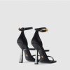 Womens VERSACE Heels | Womens Crystal Square Heels In Black