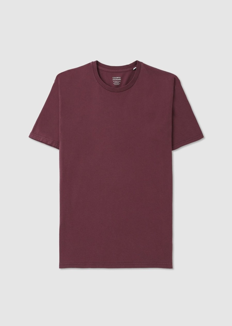 Mens COLORFUL STANDARD T-Shirts | Mens Classic Organic T-Shirt In Dusty Plum