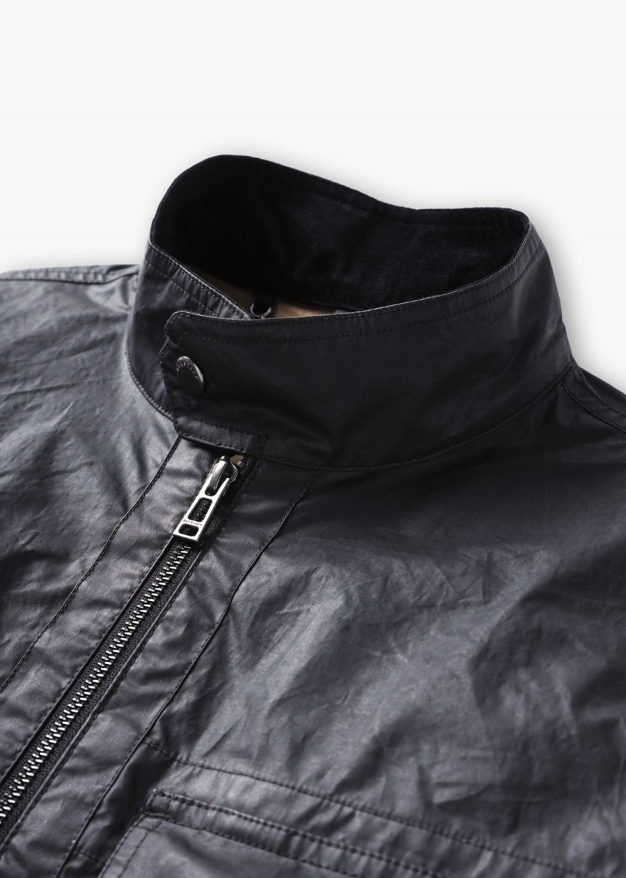 Mens BELSTAFF Coats & Jackets | Mens Centenary Racer In Black & British Khaki