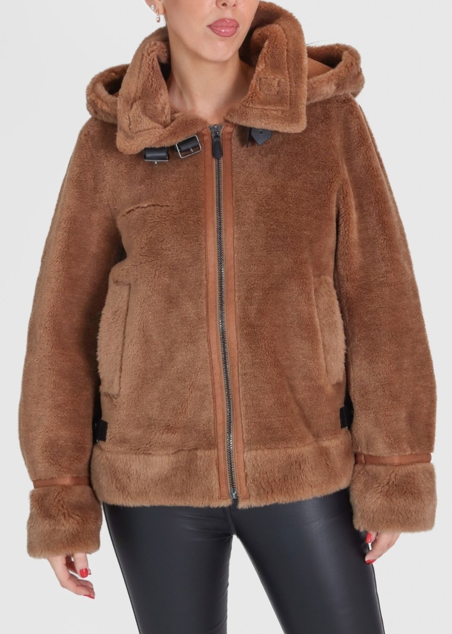 Womens OAKWOOD Coats & Jackets | Womens Tresor Wool Jacket In Tan