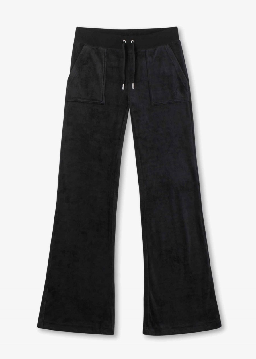 Womens JUICY COUTURE Trousers | Womens Layla Low Rise Pocket In Black