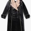 Womens STAND STUDIO Coats & Jackets | Womens Frankie Faux Leather Coat In Black/Beige