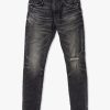 Mens PURPLE BRAND Jeans | Mens 2 Year Dirty Fade Skinny Jeans In Black