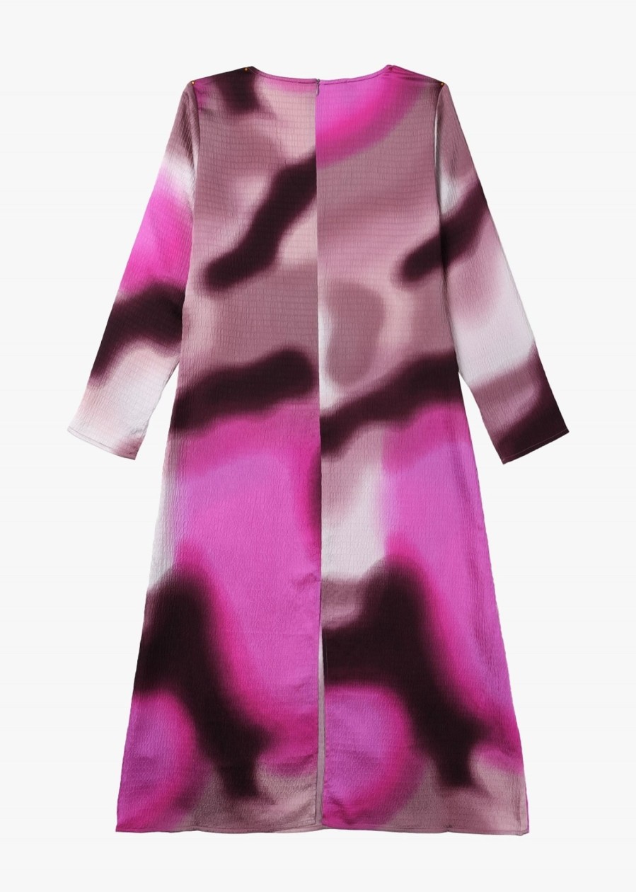 Womens BAUM UND PFERDGARTEN Dresses | Womens Amilo Printed Midi Dress In Pink