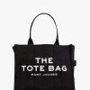 Womens MARC JACOBS Tote Bags | Women'S The Large Black Canvas Tote Bag In Black