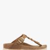 Womens BIRKENSTOCK Sandals | Womens Gizeh Braided Leather Sandals In Cognac Oiled