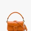 Womens COACH Shoulder Bags | Womens Pillow Tabby 18 Leather Shoulder Bag In Sun Orange