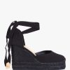 Womens CASTANER Wedges | Womens Carina Platform Wedge Espadrilles In Black