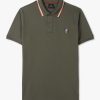 Mens PAUL SMITH Polo Shirts | Mens Regular Fit Zebra Embroidery Polo Shirt In Green