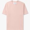 Mens WAX LONDON T-Shirts | Mens Dean Textured T-Shirt In Pink