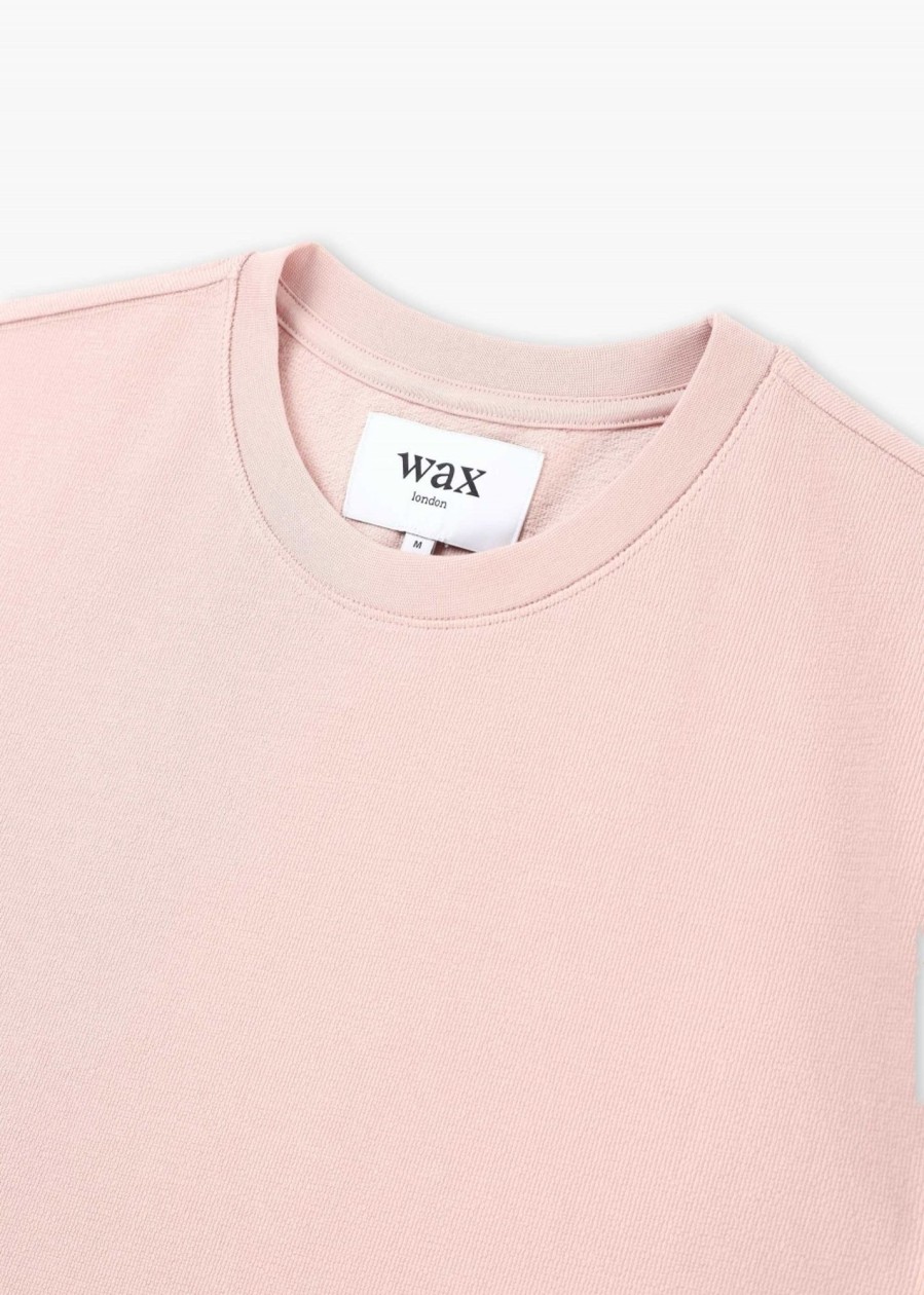 Mens WAX LONDON T-Shirts | Mens Dean Textured T-Shirt In Pink