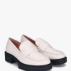 Womens COACH Loafers | Womens Leah Leather Chunky Loafers In Chalk