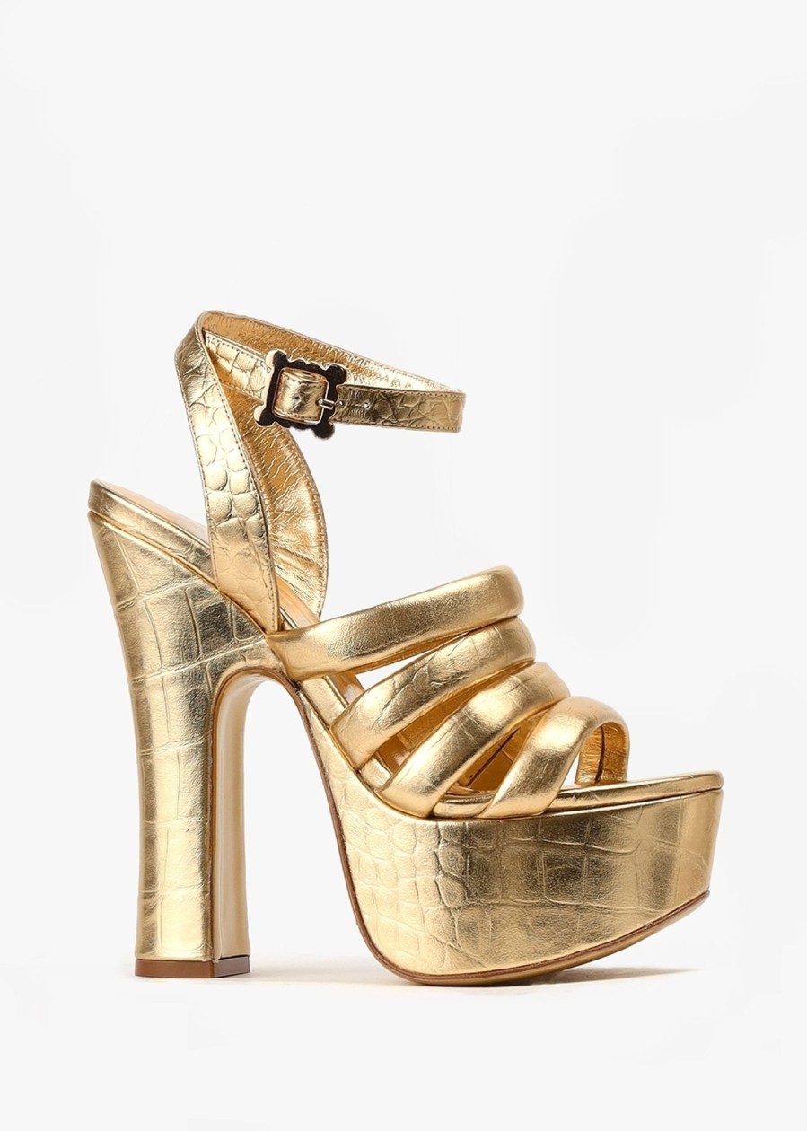 Womens VIVIENNE WESTWOOD Heels | Women'S Britney Platform Gold Heels