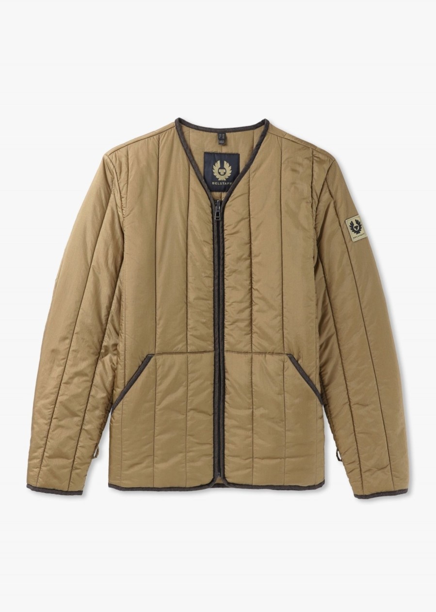 Mens BELSTAFF Coats & Jackets | Mens Centenary Quilt Jacket In British Khaki