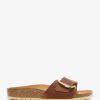 Womens BIRKENSTOCK Sandals | Womens Madrid Big Buckle Leather Mules In Cognac