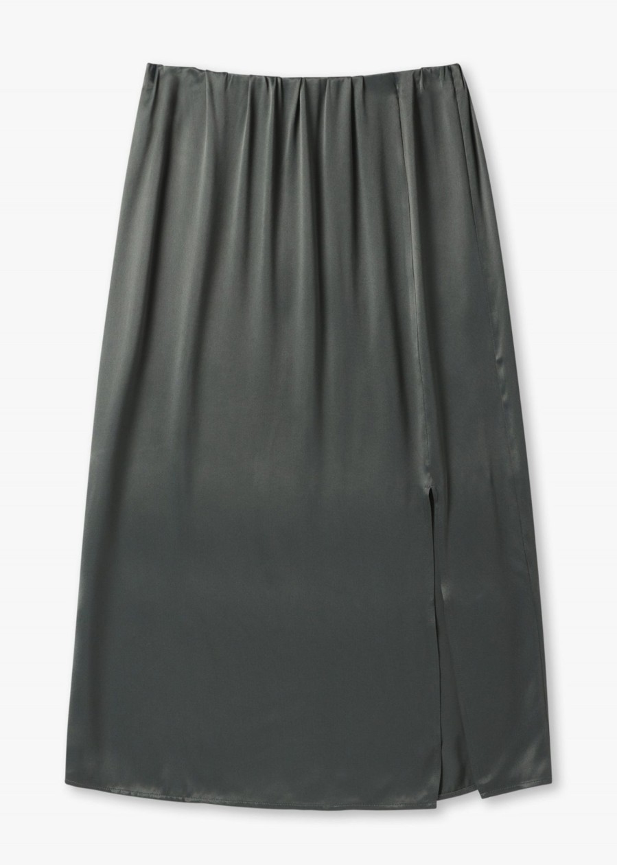 Womens LEVETE ROOM Skirts | Lroom Amira Slip Skirt With Slit