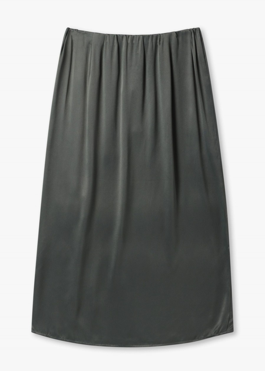 Womens LEVETE ROOM Skirts | Lroom Amira Slip Skirt With Slit