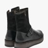 Womens FLY LONDON Boots | Womens Ruth Leather & Suede Chunky Ankle Boots In Black