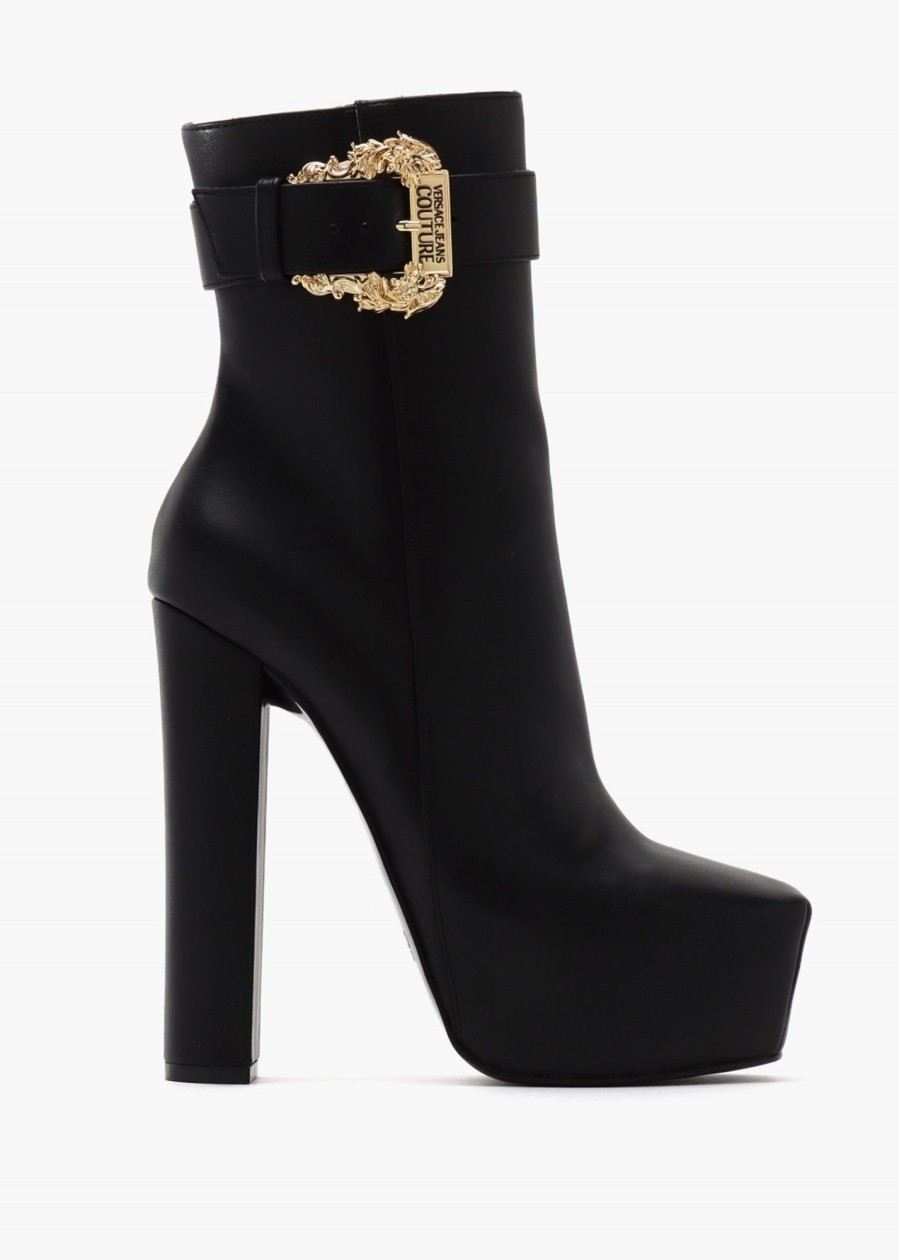 Womens VERSACE JEANS COUTURE Boots | Womens Fondo Hurley Platform Boots In Black