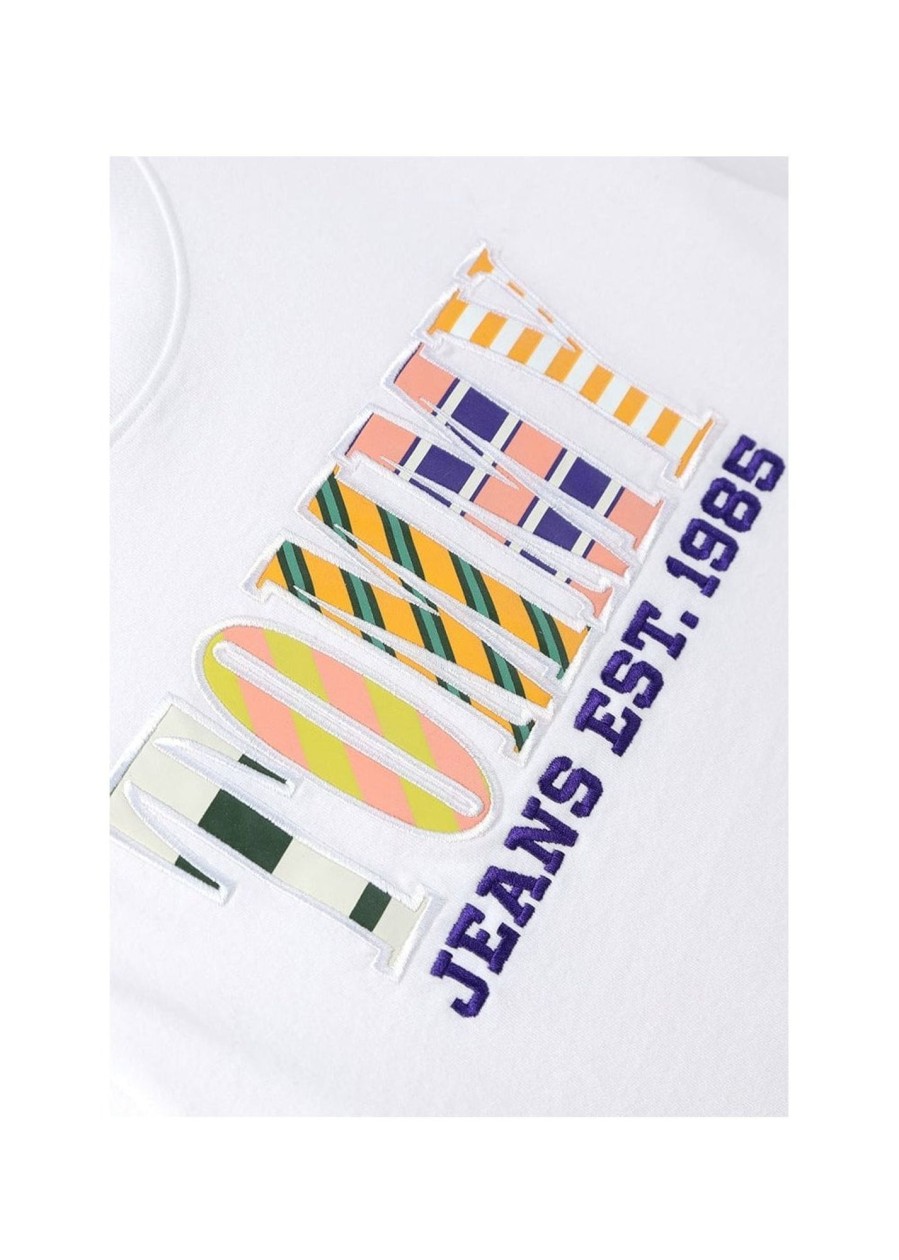 Womens TOMMY HILFIGER Tops | Th Luxe Logo Boxy T Shirt