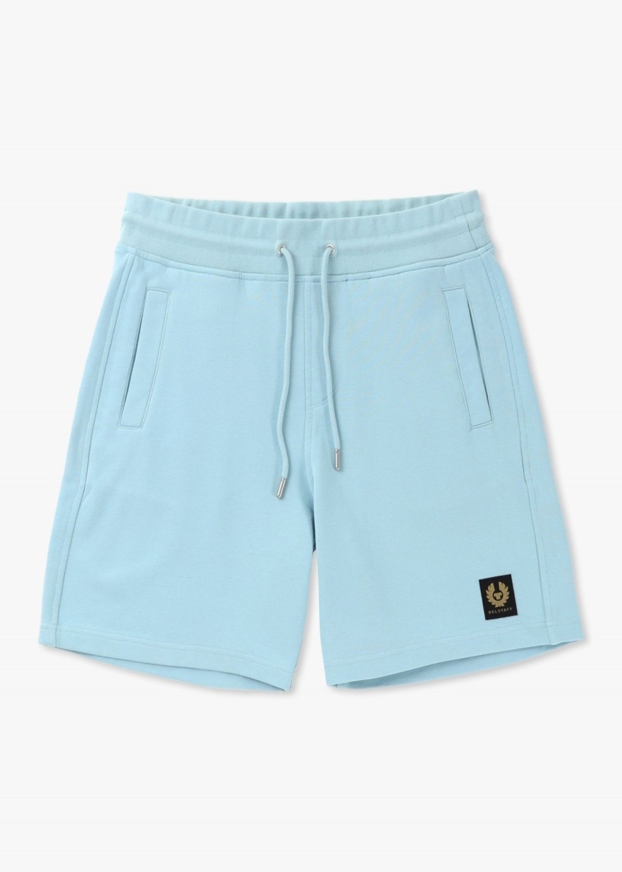 Mens BELSTAFF Shorts | Mens Sweatshorts In Skyline Blue