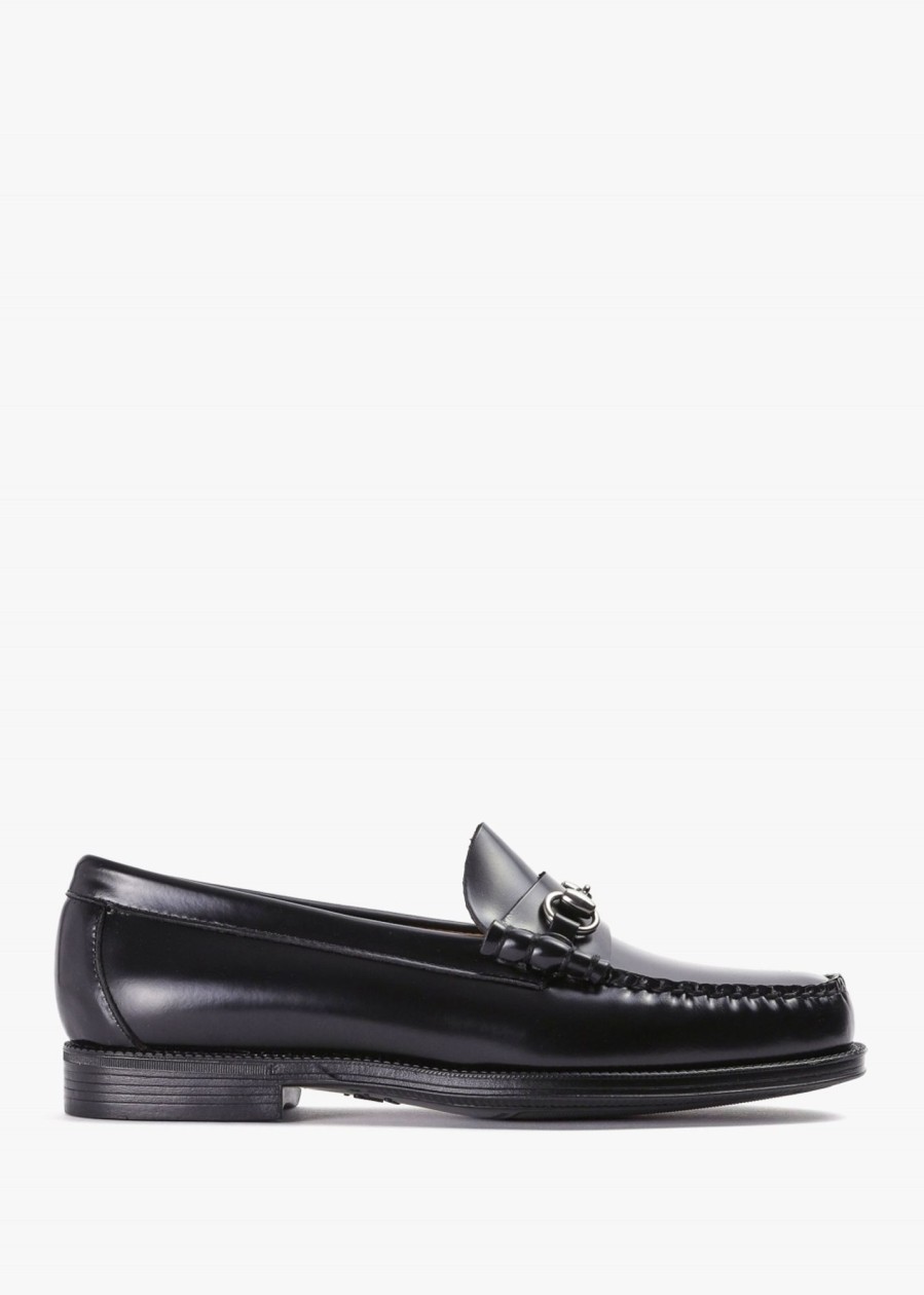 Mens G.H.BASS Loafers | Mens Easy Weejun Lincoln Moc Loafers In Black