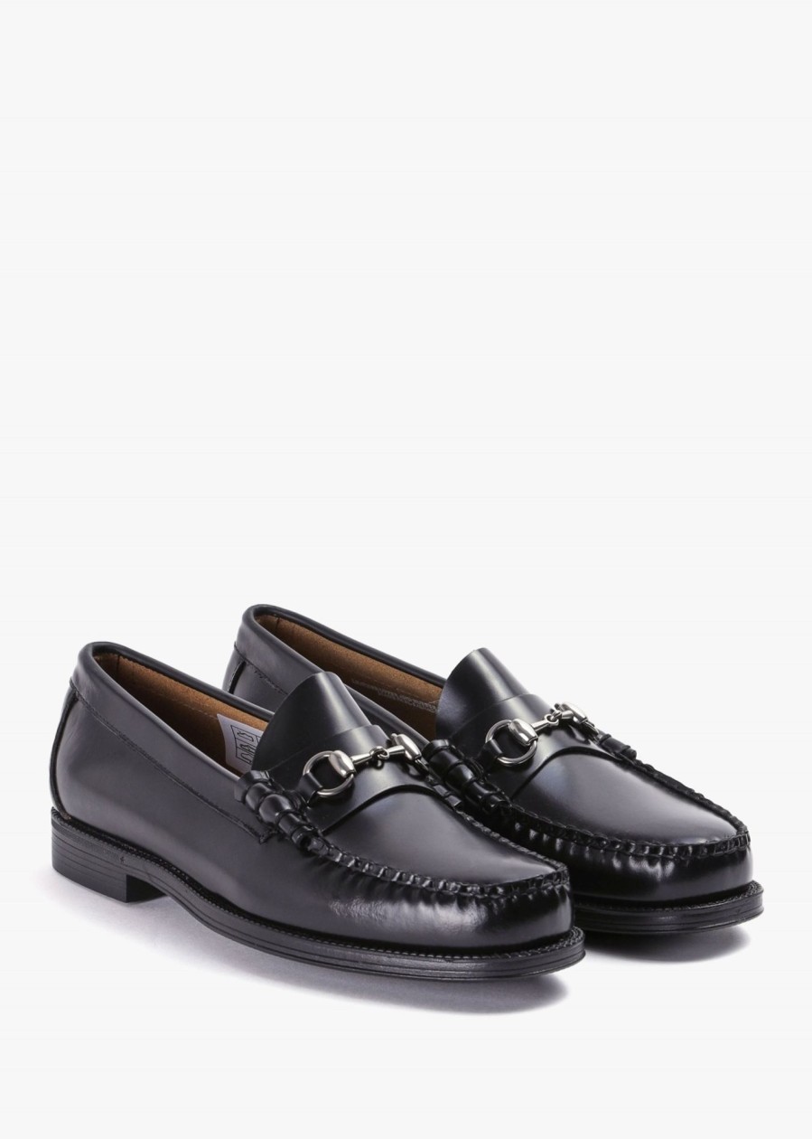 Mens G.H.BASS Loafers | Mens Easy Weejun Lincoln Moc Loafers In Black