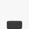 Womens LULU GUINNESS Gifting | Lulu Guinness Women'S Tansy Lip Quilted Black Leather Wallet In Black