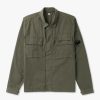 Mens C.P. COMPANY Shirts | Mens Gabardine Shirt Jacket In Ivy Green