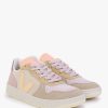 Womens VEJA Trainers | V-10 Suede Trainers In Multico Peach