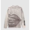 Womens FIORUCCI Knitwear | Womens Lips Print Jumper In Grey