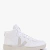 Womens VEJA Gifting | Womens V-15 Leather High-Top Trainers In Extra White Natural