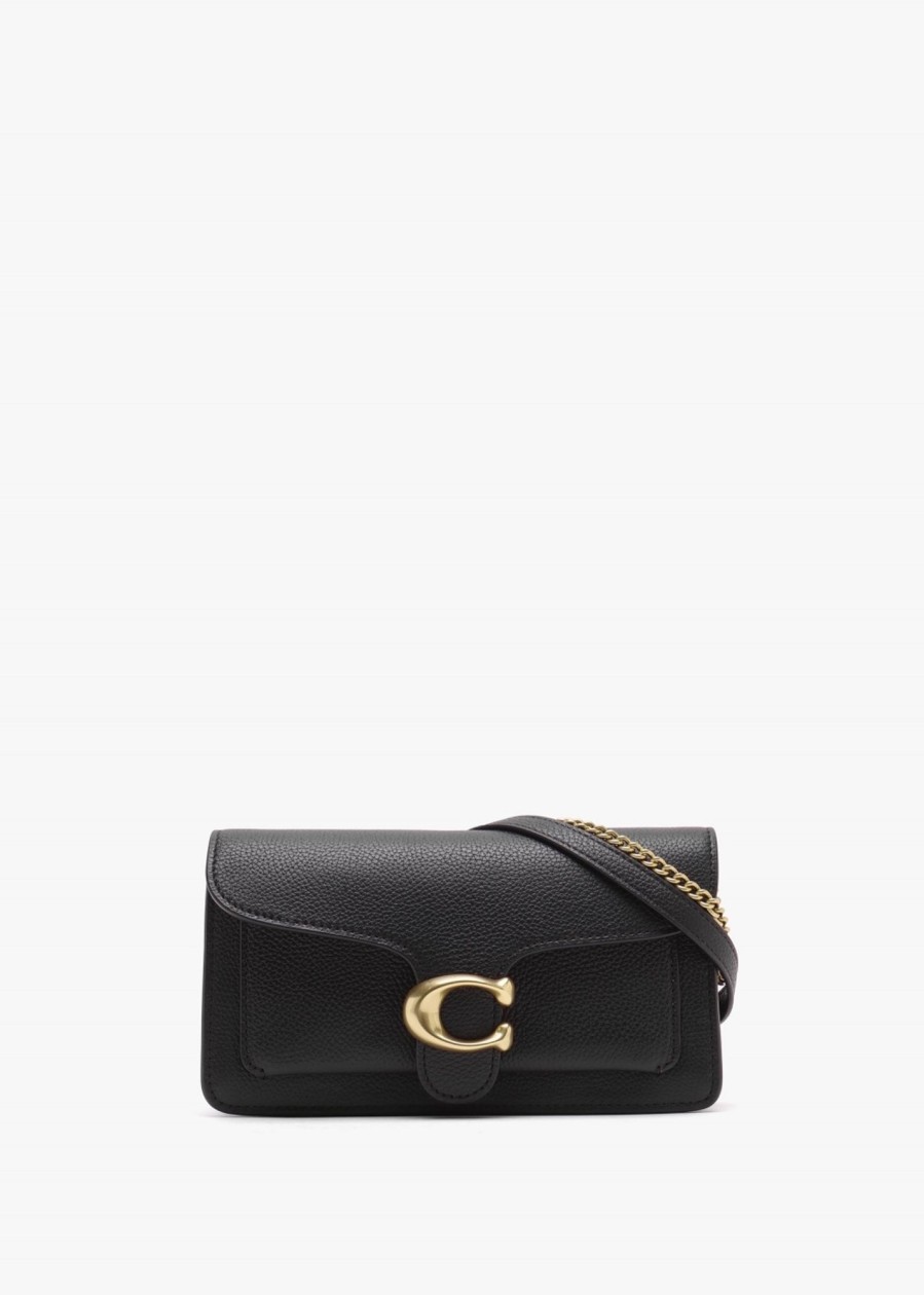 Womens COACH Clutch Bags | Women'S Tabby Chain Black Clutch Bag