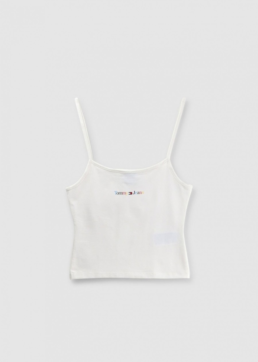 Womens TOMMY HILFIGER Tops | Th Rainbow Logo Strap Top