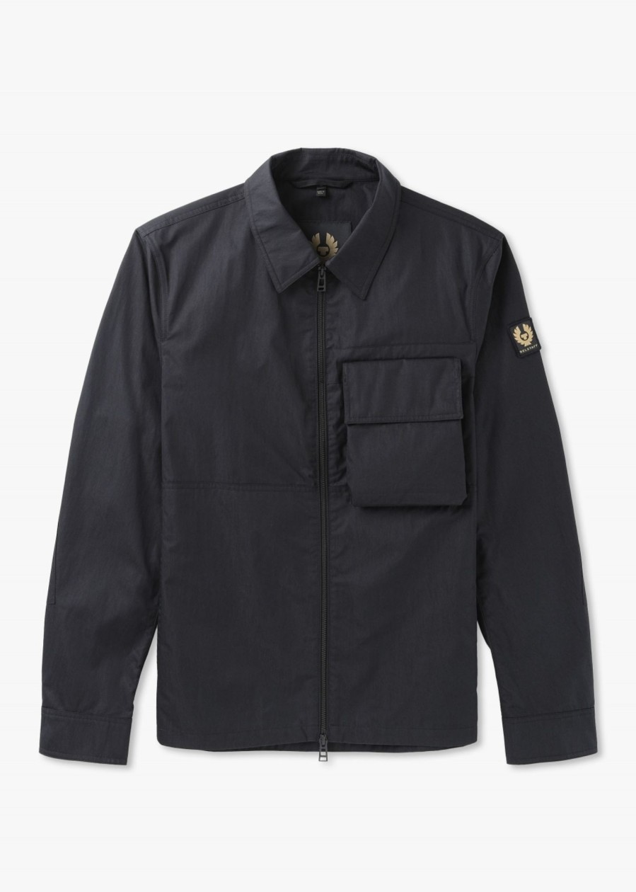 Mens BELSTAFF Shirts | Mens Runner Overshirt In Black