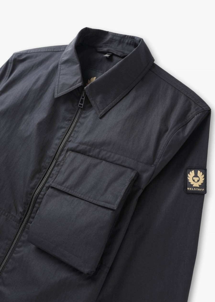 Mens BELSTAFF Shirts | Mens Runner Overshirt In Black