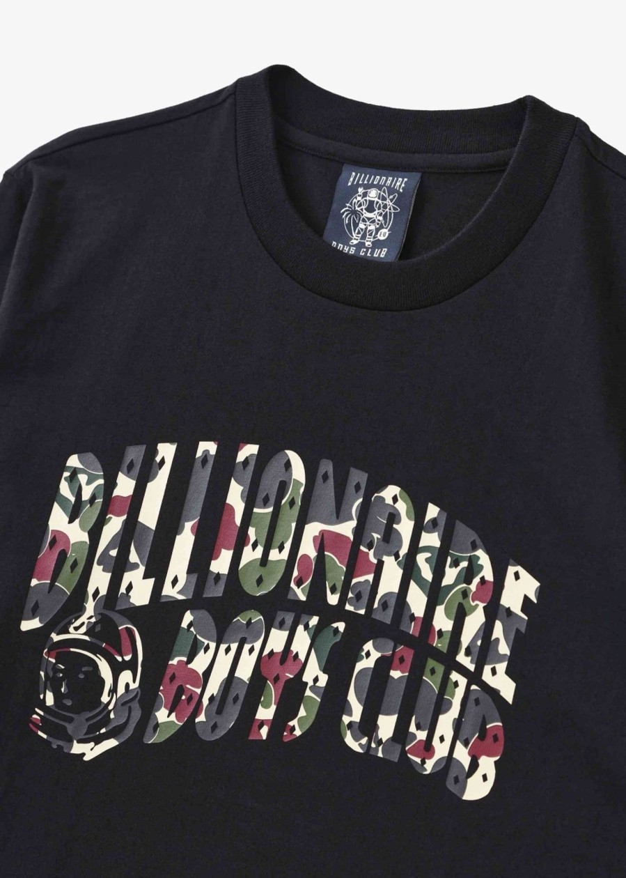 Mens BILLIONAIRE BOYS CLUB T-Shirts | Mens Duck Camo Arch Logo T-Shirt In Black