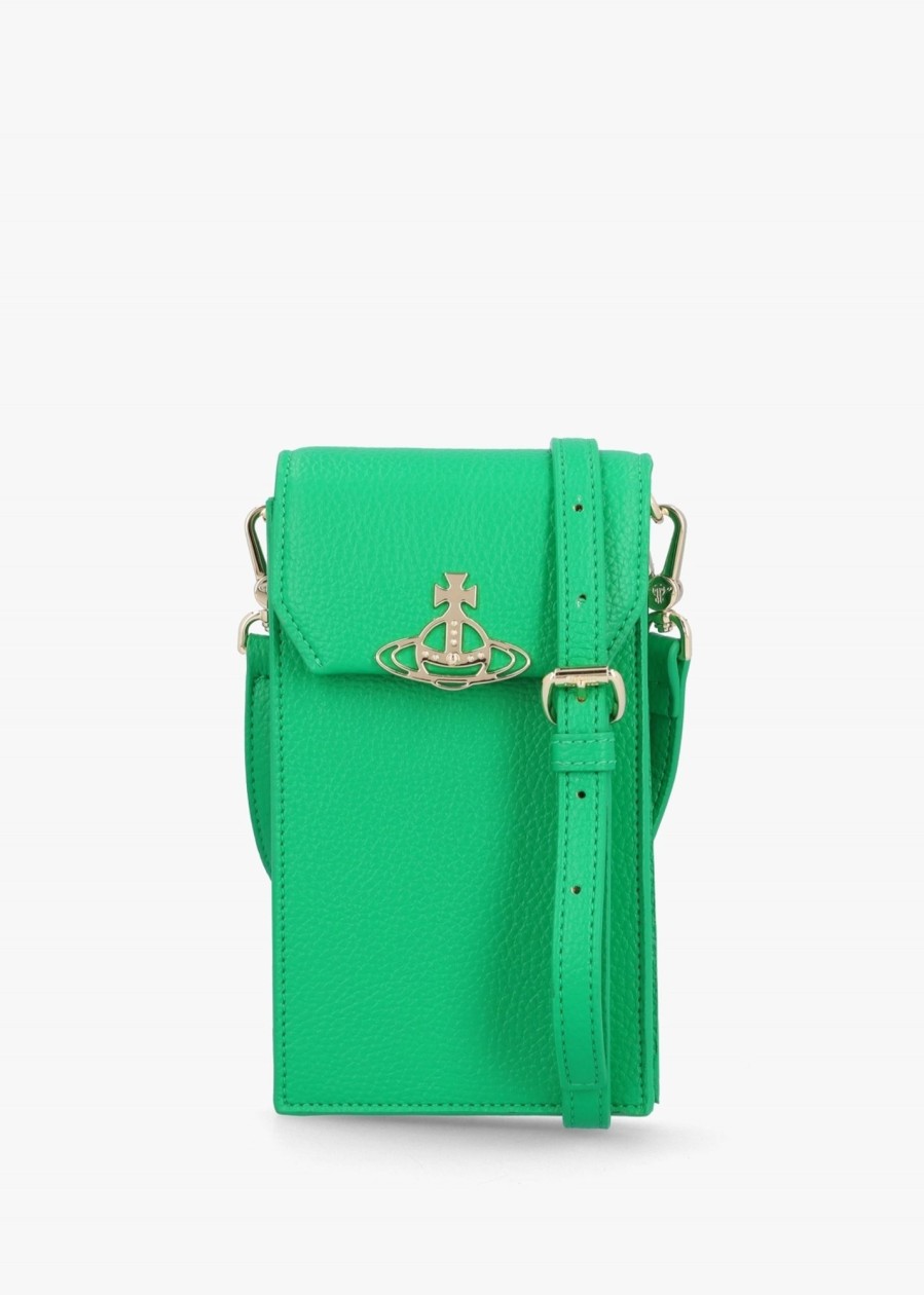 Womens VIVIENNE WESTWOOD Crossbody Bags | Womens Vegan Phone Bag In Bright Green