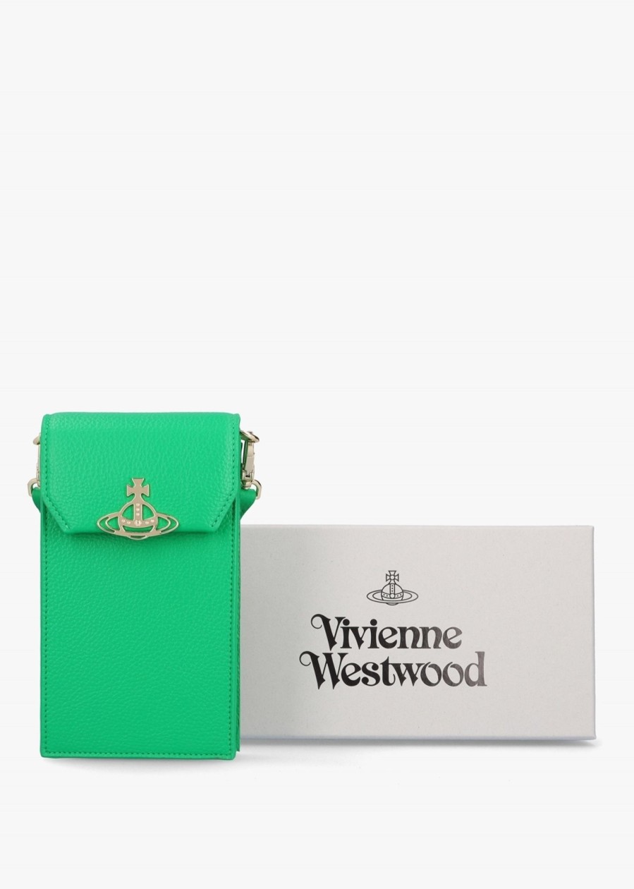 Womens VIVIENNE WESTWOOD Crossbody Bags | Womens Vegan Phone Bag In Bright Green