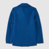 Womens HARRIS WHARF Coats & Jackets | Womens Pressed Wool Peacoat In Oxford Blue