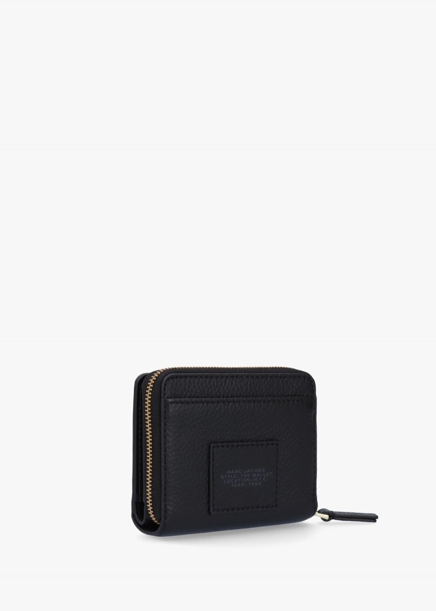 Womens MARC JACOBS Wallets & Cardholders | Womens The Leather Mini Compact Wallet In Black