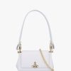 Womens VIVIENNE WESTWOOD Shoulder Bags | Womens Small Hazel Recycled Pu Shoulder Bag In White